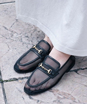 MESH BIT LOAFERS BLACK