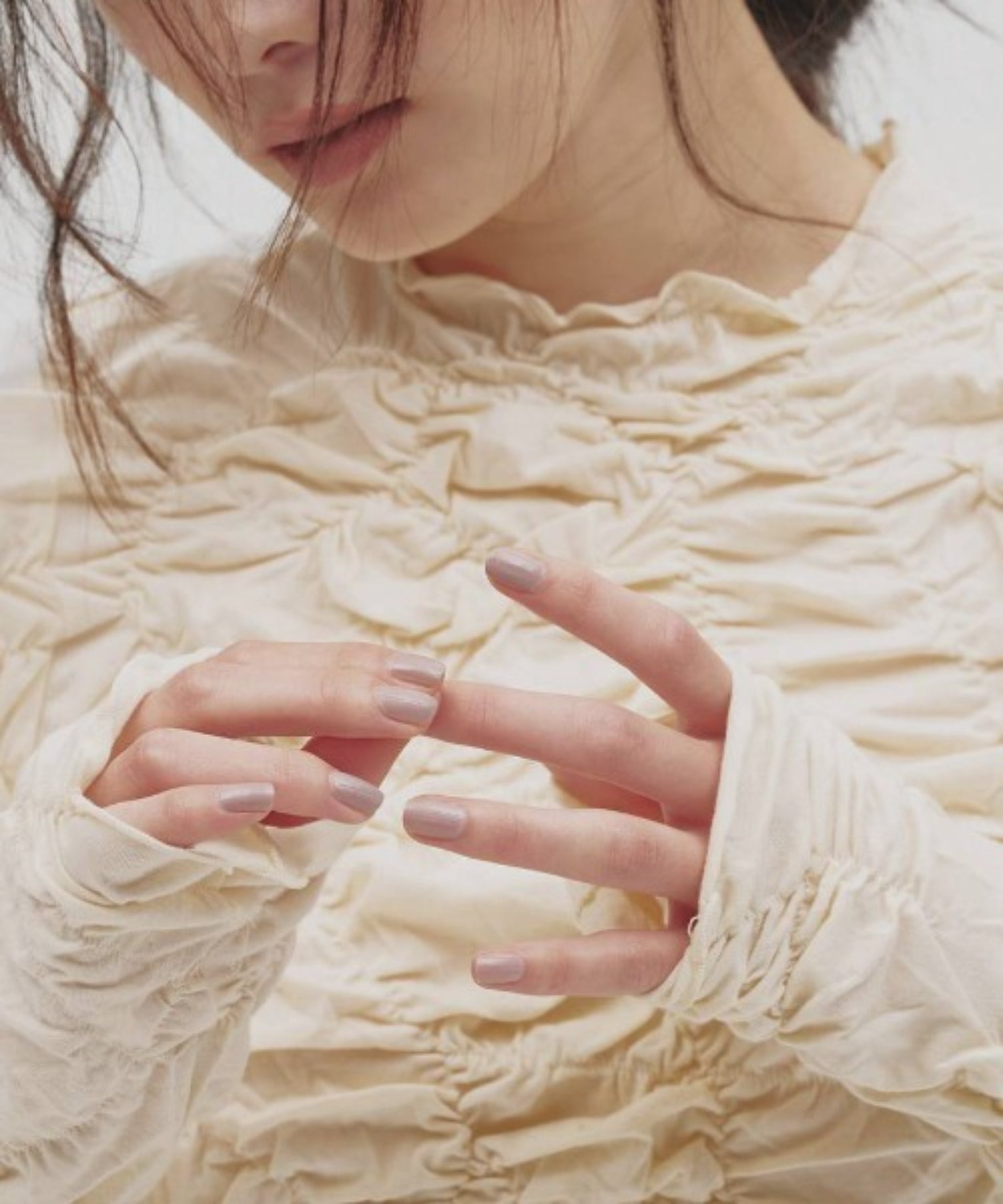 Shirring Long T-shirts