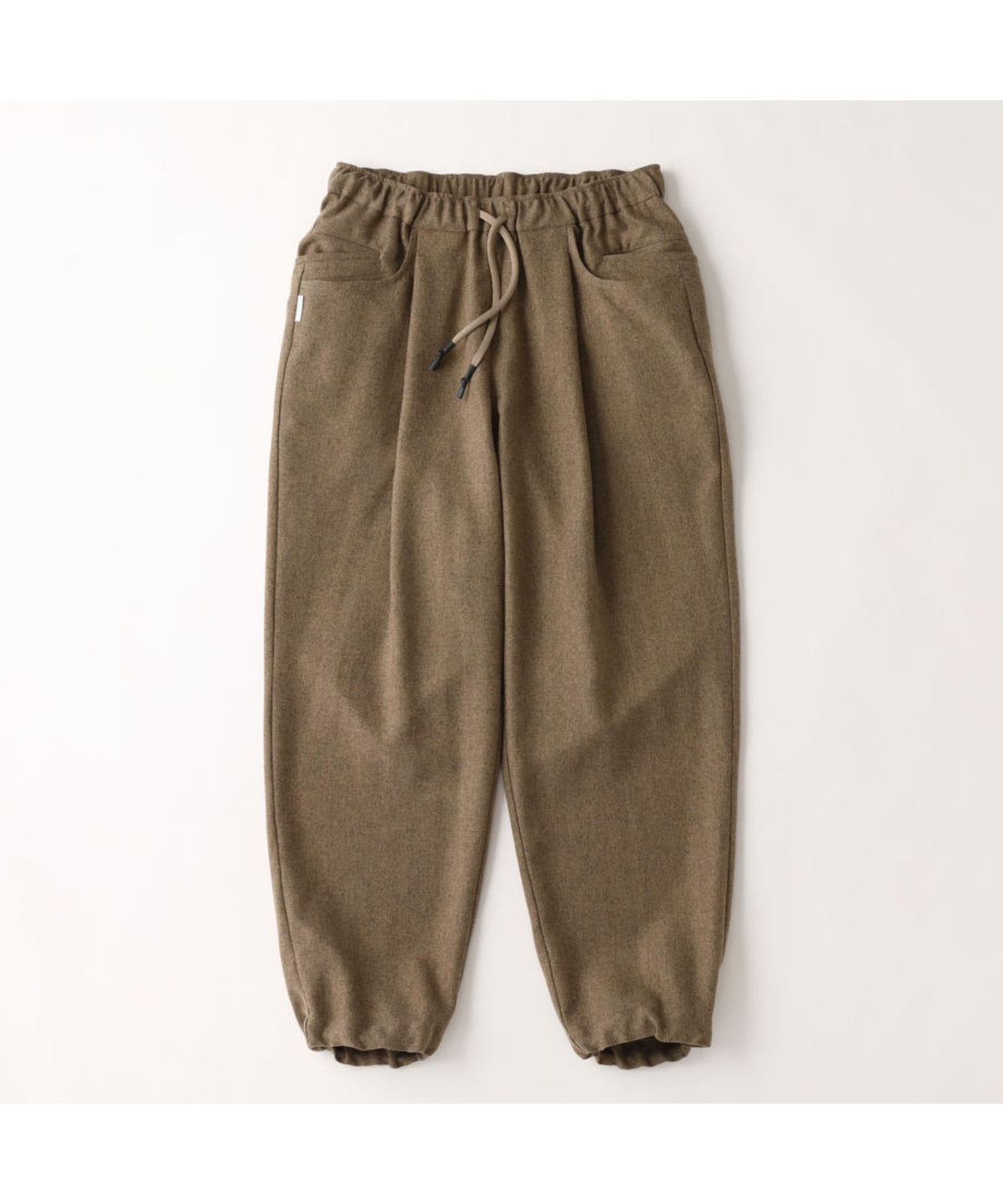Wide Tapered Easy Pants (Woolherringbone)