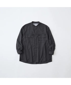 BAND COLLAR MULTI POCKET SHIRT
