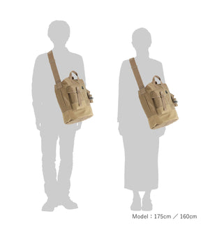 2WAY BUCKET TOTE with POUCHES