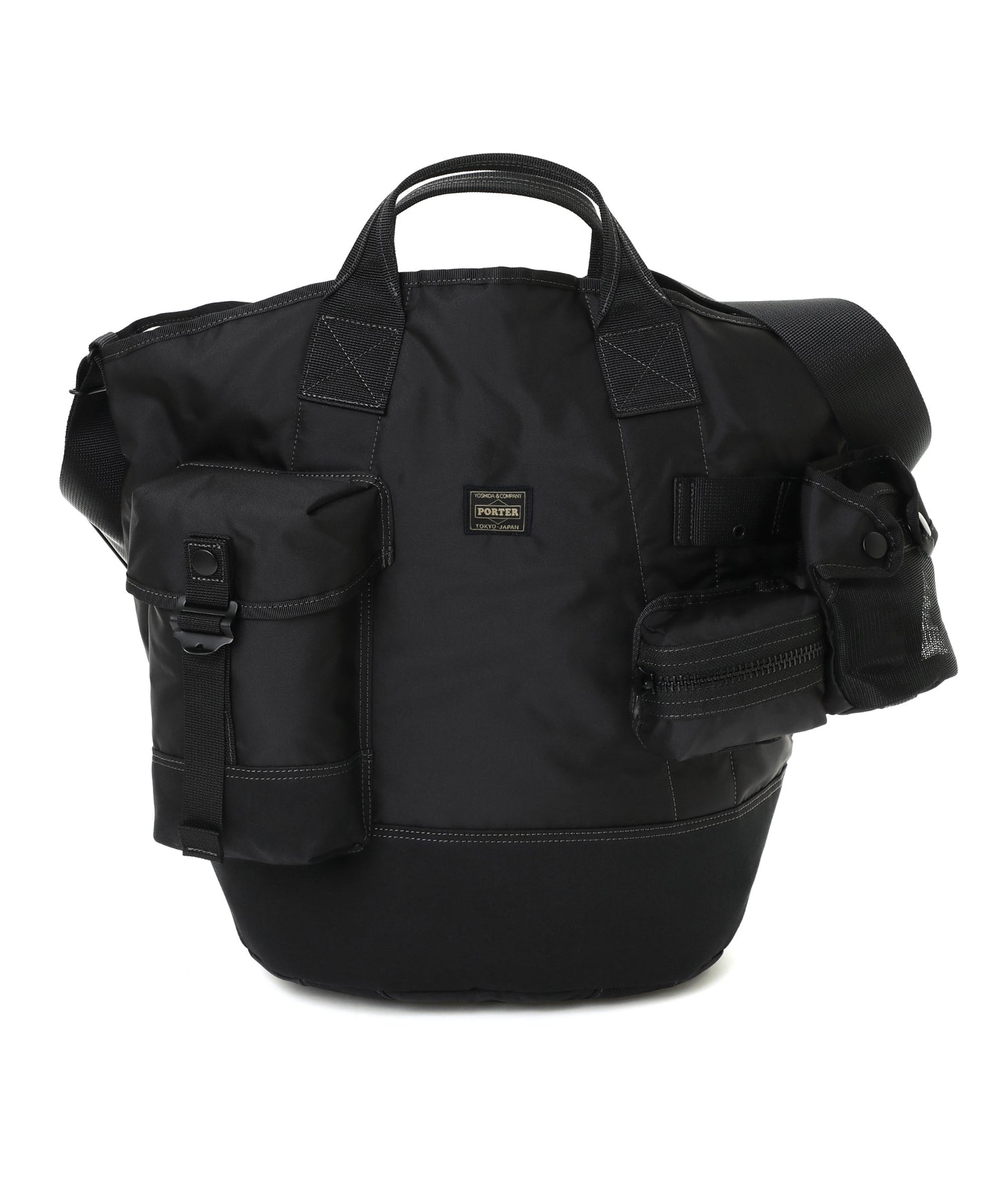 2WAY BUCKET TOTE with POUCHES
