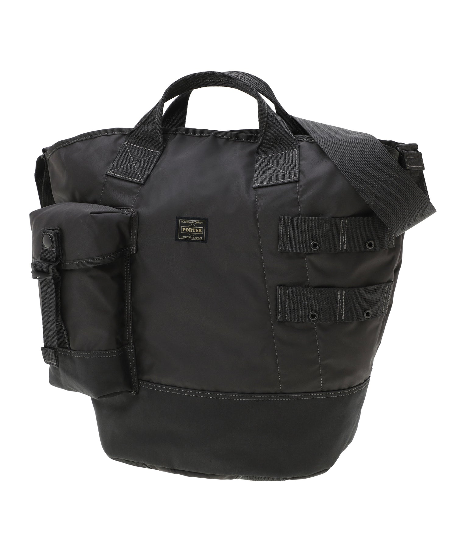 2WAY BUCKET TOTE with POUCHES