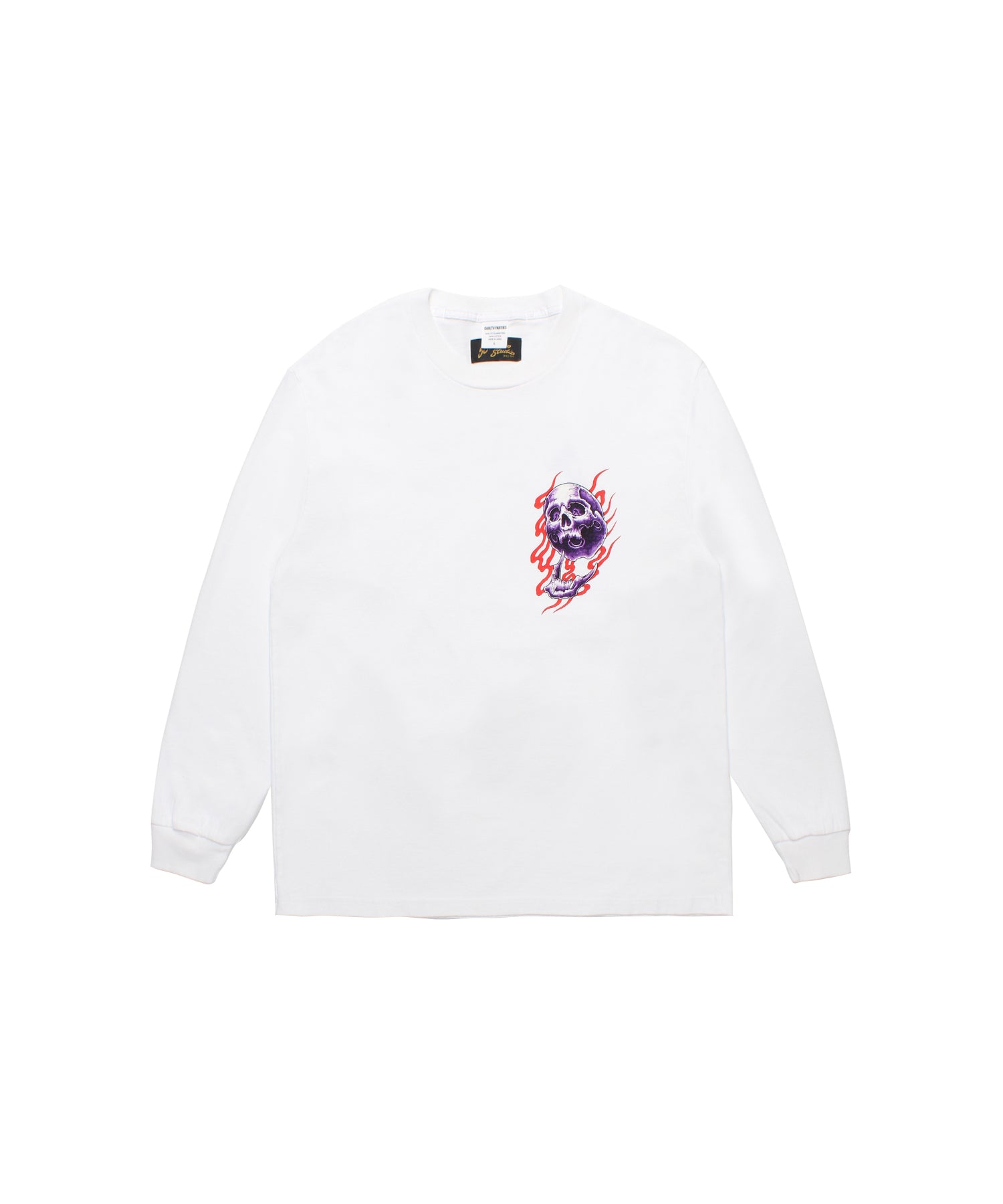 56 TATTOO STUDIO / WASHED HEAVY WEIGHT LONG SLEEVE T-SHIRT - WACKO