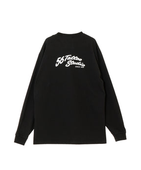 56 TATTOO STUDIO / WASHED HEAVY WEIGHT LONG SLEEVE T-SHIRT