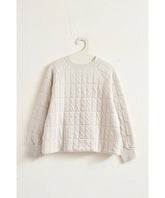 Quilt Jacquard Pullover