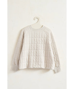 Quilt Jacquard Pullover