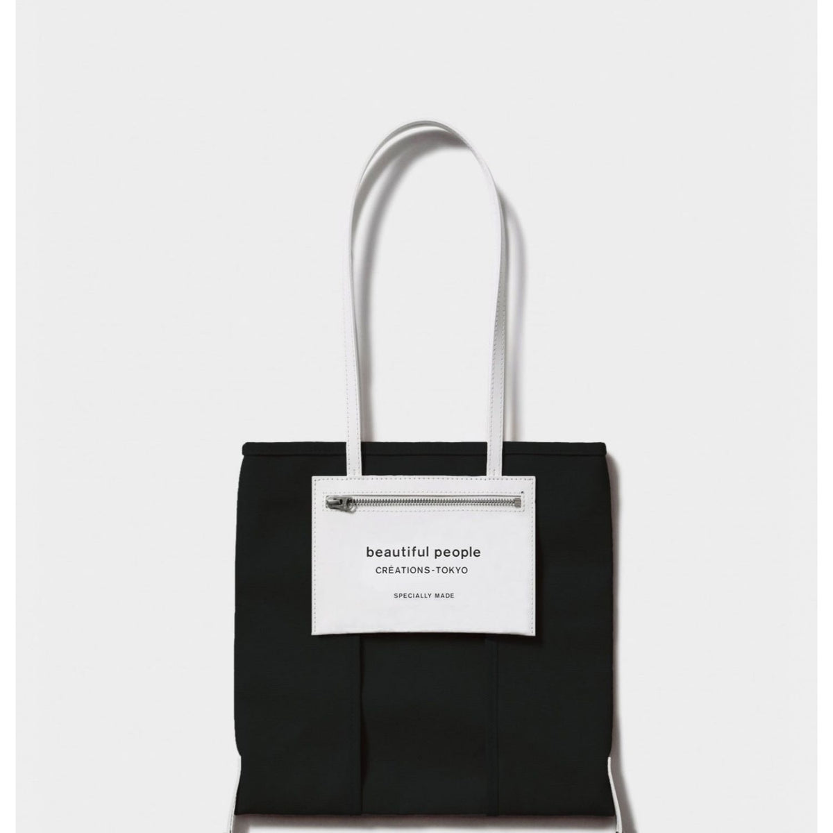 lining logo pocket tote bag M - beautiful people (ビューティフル