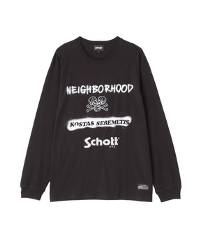 NH X Schott X KOSTAS SEREMETIS . TEE LS - NEIGHBORHOOD