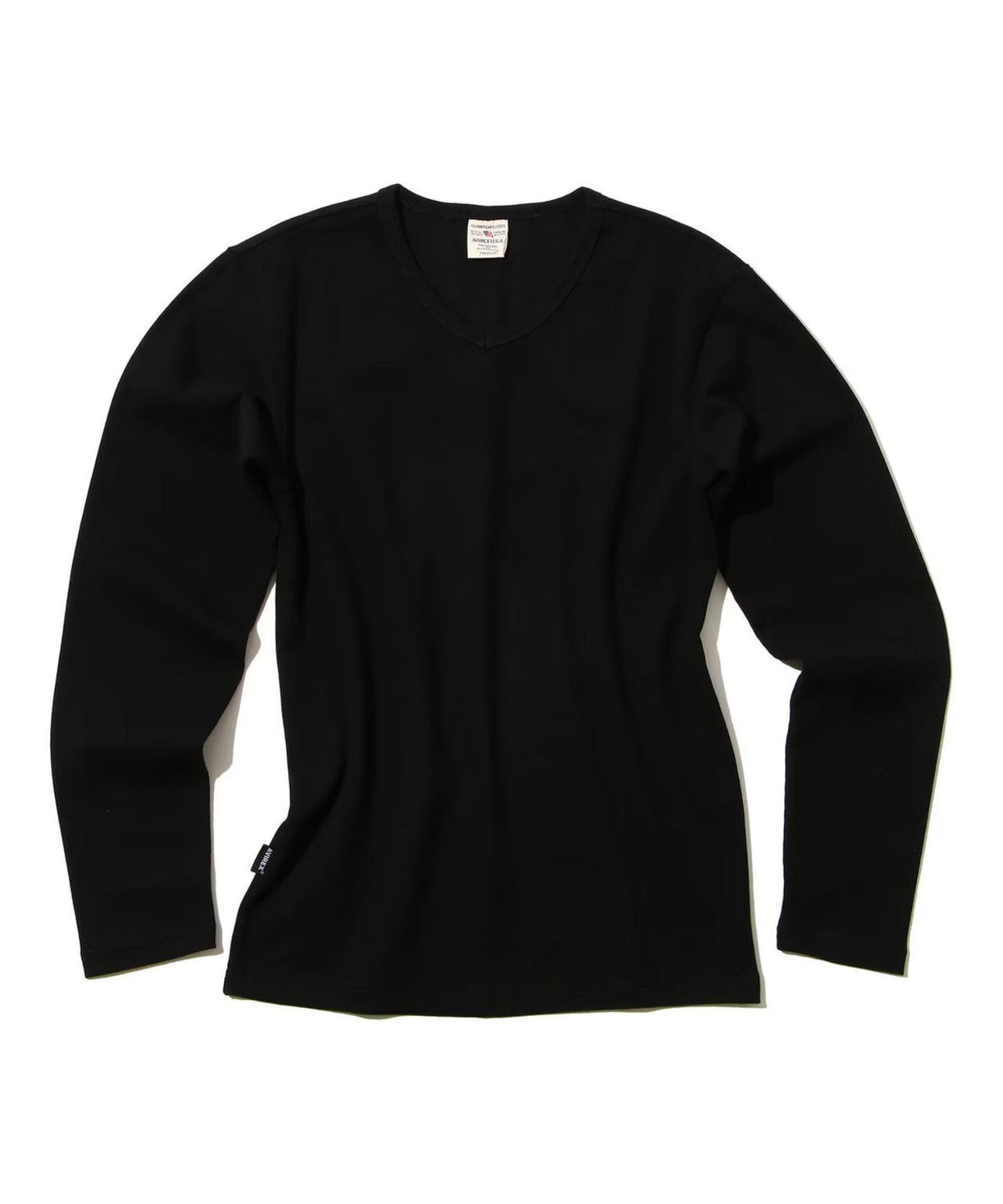 RIB L/S V-NECK T-SHIRT