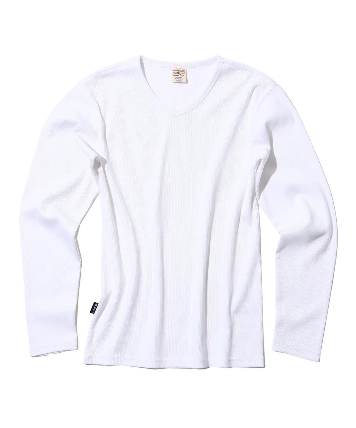 RIB L/S V-NECK T-SHIRT