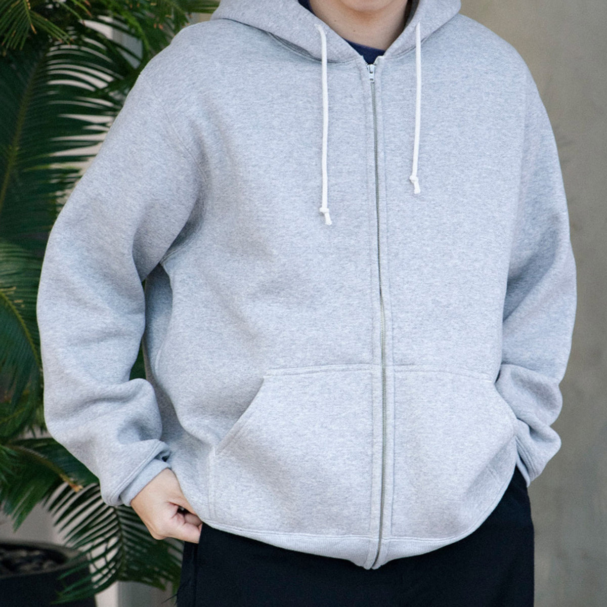 ZIPUP HOODIE GREY - AVIREX7522 (アヴィレックス7522) - tops