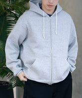ZIPUP HOODIE GREY