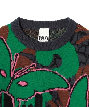 Coppice Graphic Crew Neck Knit - P.A.M. / Perks And Mini (パム / パークス・アンド・ミニ)  - tops (トップス) | FIGURE ONLINE (フィギュアオンライン) 【公式通販】