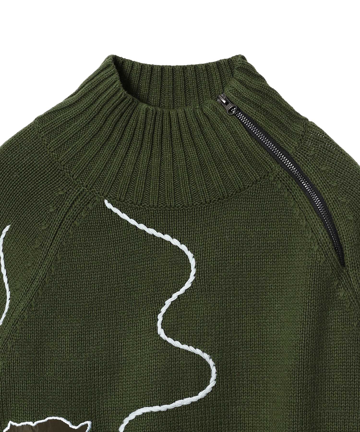 Relief High Neck Knit