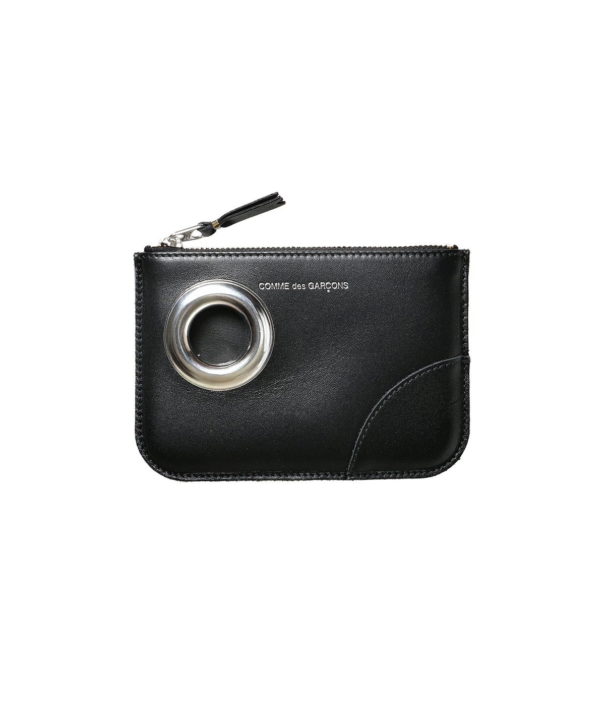 ZIPポーチ(小/Silver Eyelet)