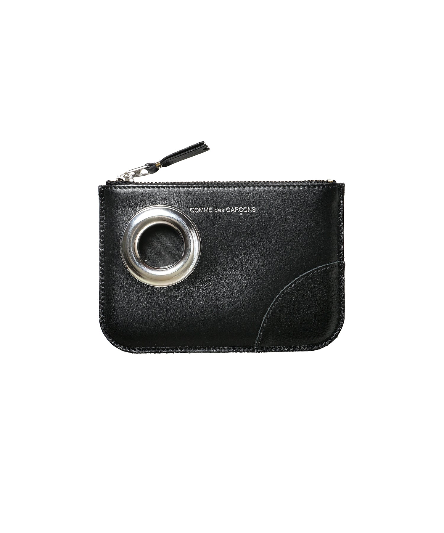 ZIPポーチ(小/Silver Eyelet)