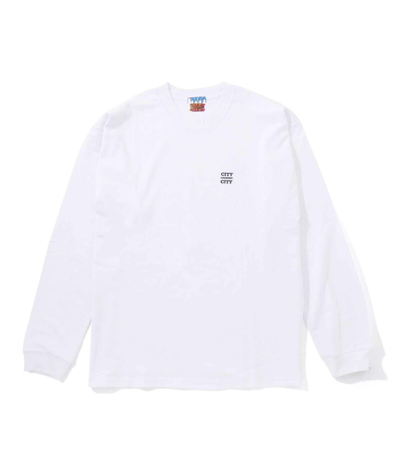 Embroidered Logo Cotton L/S T-Shirt - CITY COUNTRY CITY