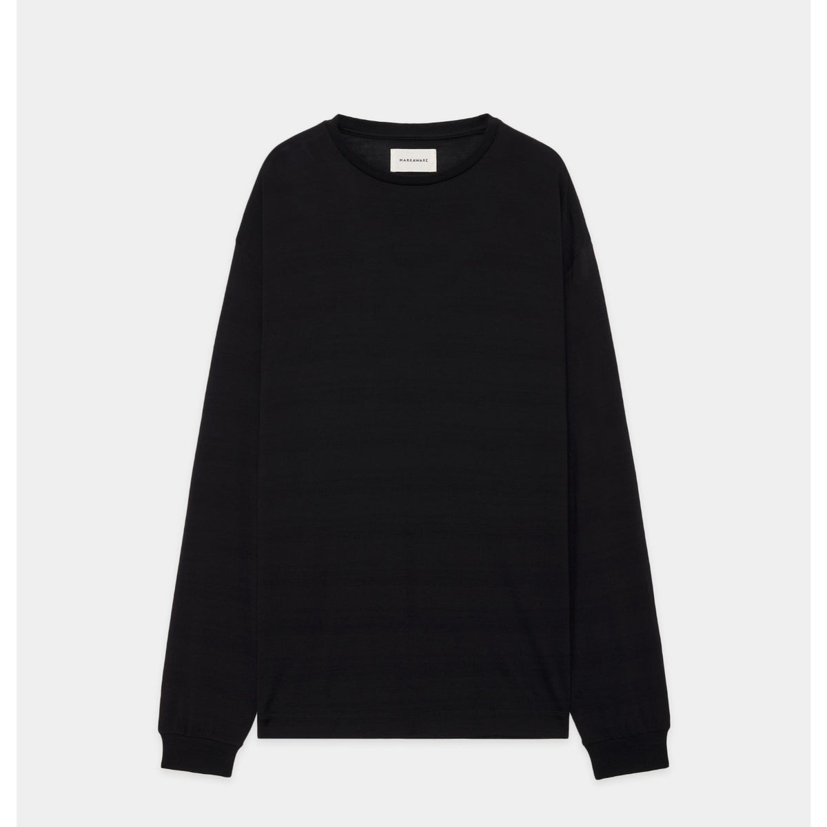 Super 160S Wool Washable Knit / Long Sleeve Tee - MARKAWARE