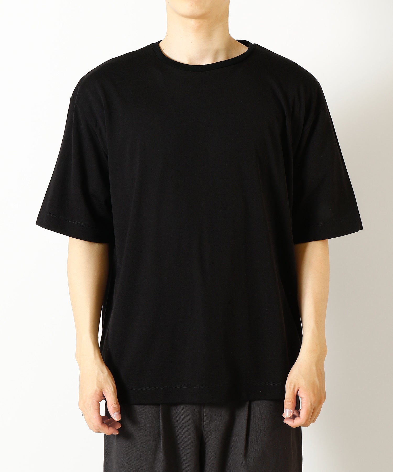Super 160S Wool Washable Knit / Short Sleeve Tee