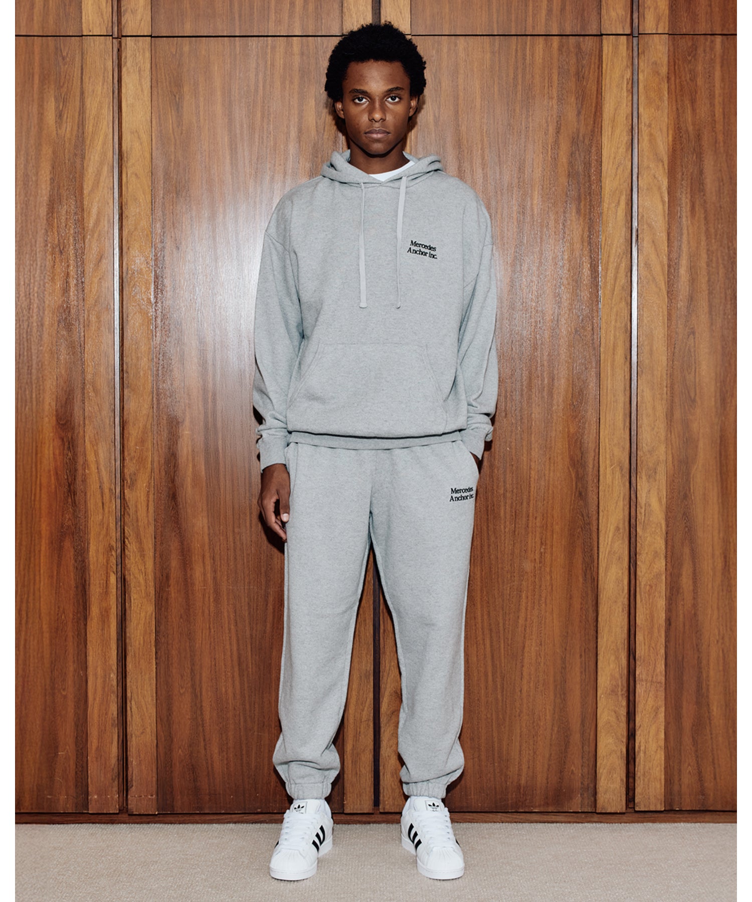 CASHMERE BLENDED KNIT HOODIE