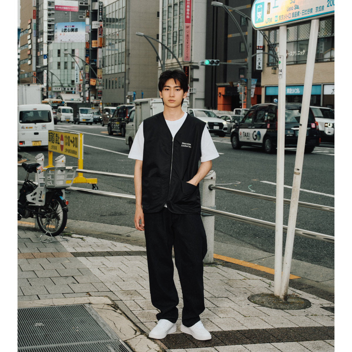 LOGO NYLON ZIP VEST - ANCHOR INC. (アンカーインク) - outer
