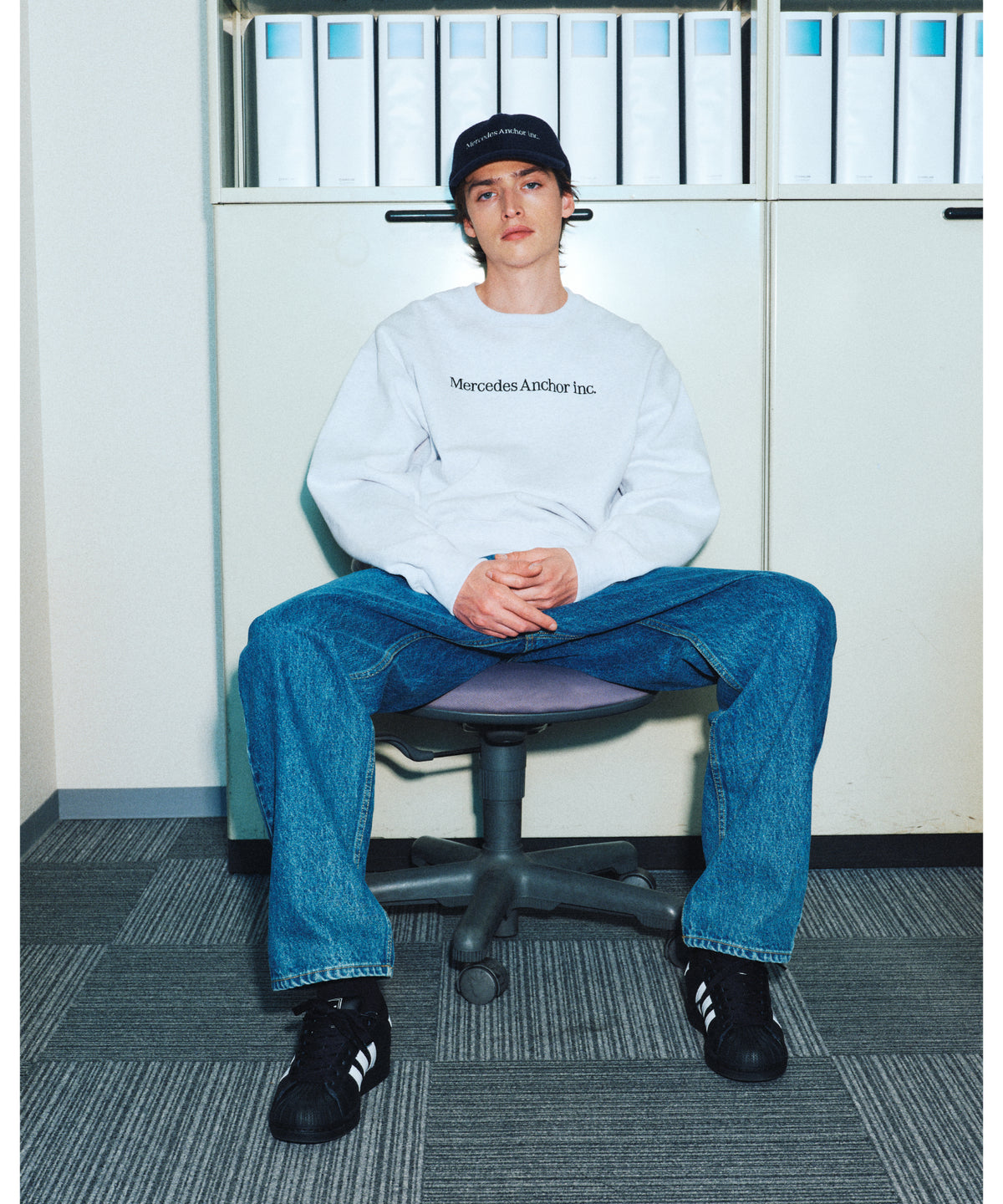 ONE LINE LOGO CREW SWEAT