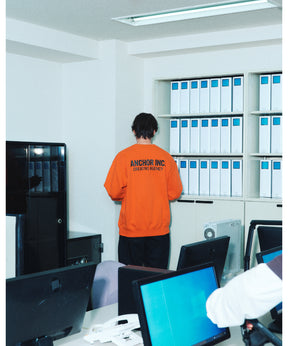 BOLD LOGO CREWNECK SWEAT ORANGE