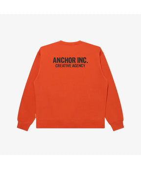 BOLD LOGO CREWNECK SWEAT ORANGE