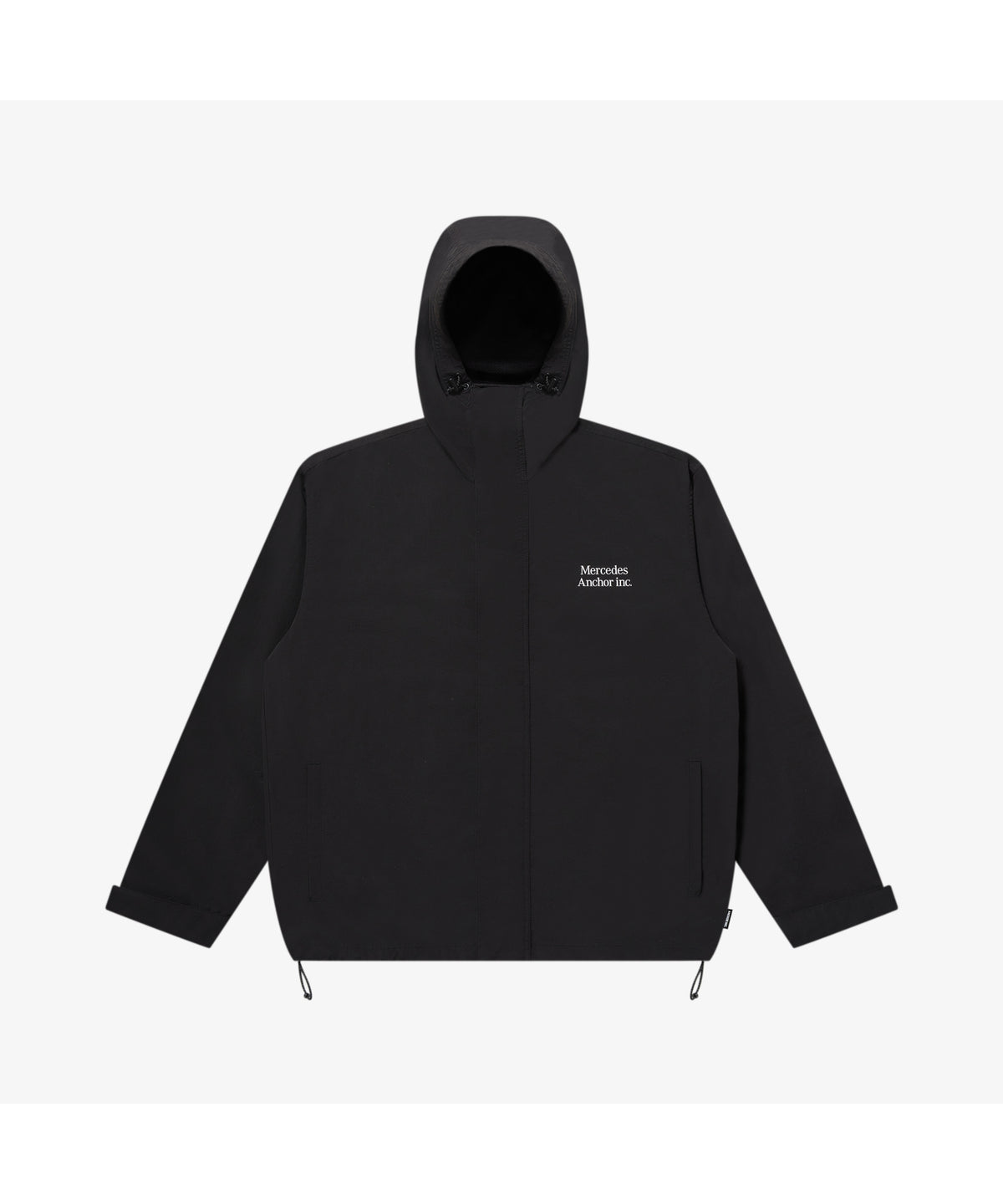 HOODED NYLON TRACK JACKET