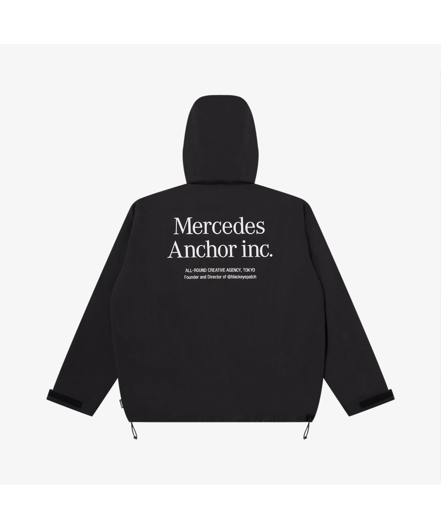 HOODED NYLON TRACK JACKET