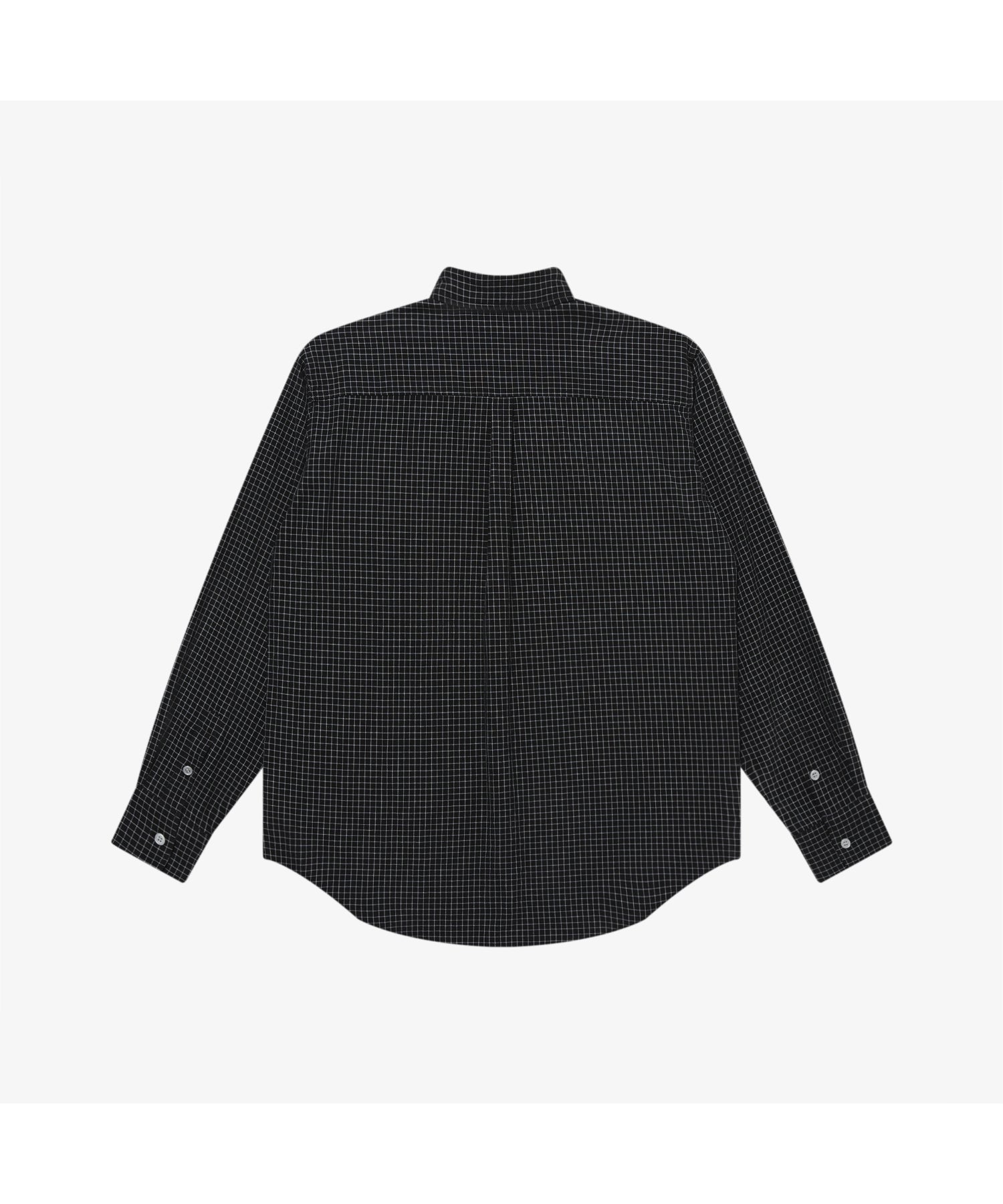 GRID PATTERN L/S SHIRT
