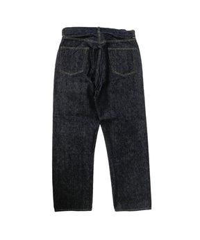 Washed Denim Wide Pants