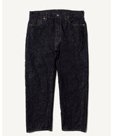 Washed Denim Wide Pants