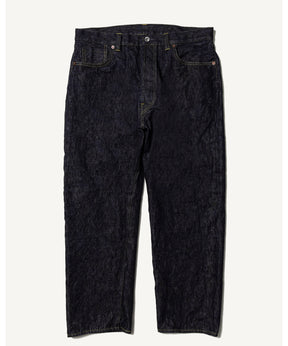 Washed Denim Wide Pants