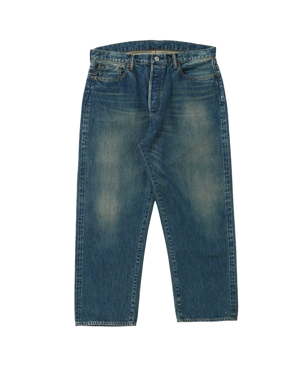 Washed Denim Wide Pants - A.PRESSE (アプレッセ) - bottom (ボトムス 
