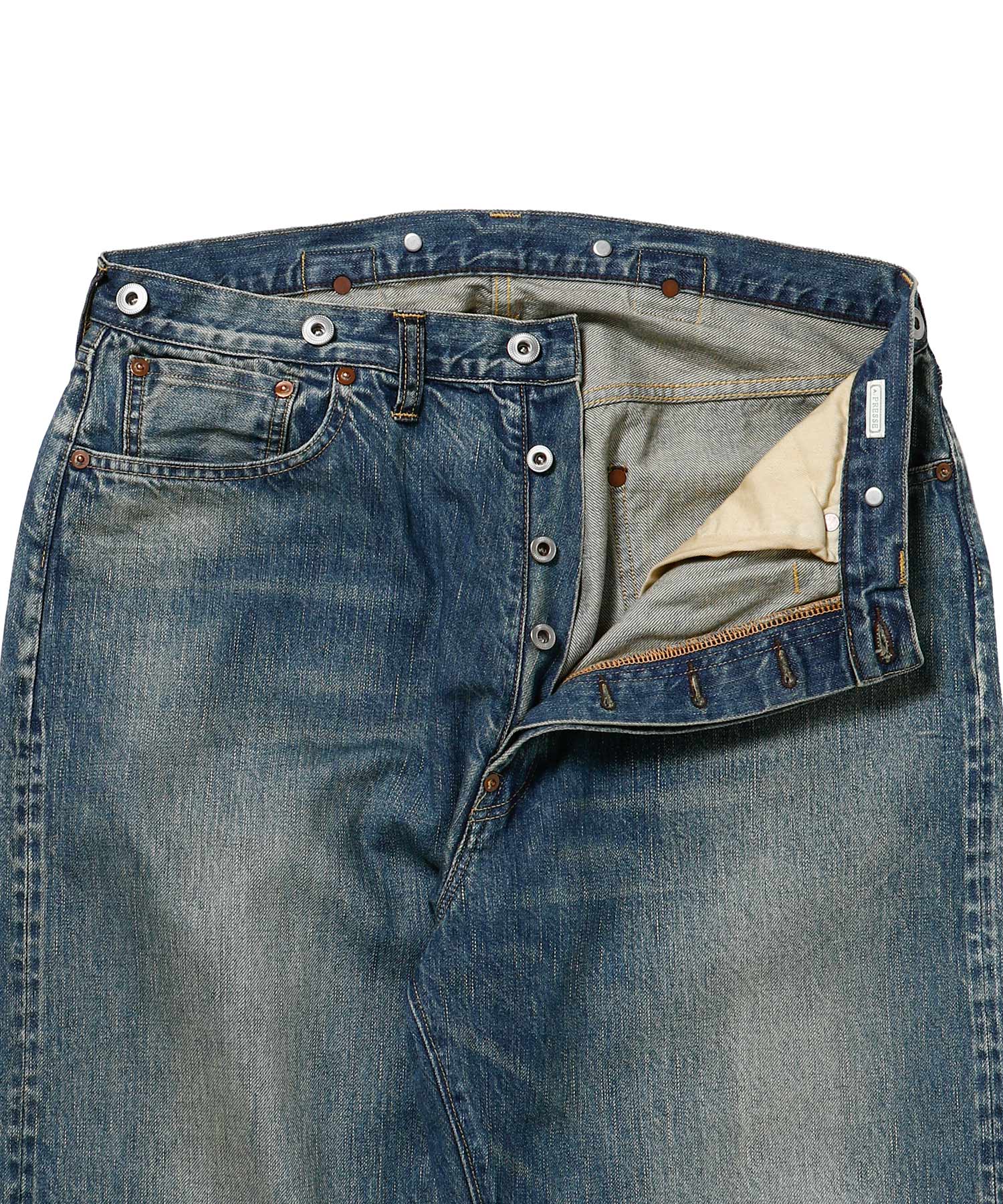 No.22 Washed Wide Denim Pants - A.PRESSE (アプレッセ) - bottom