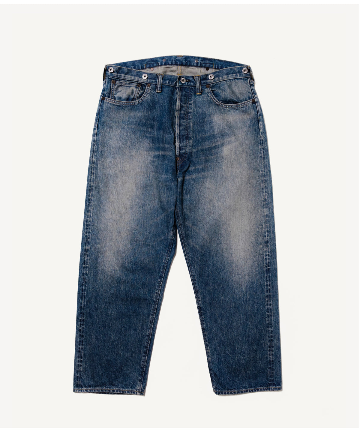 No.22 Washed Wide Denim Pants