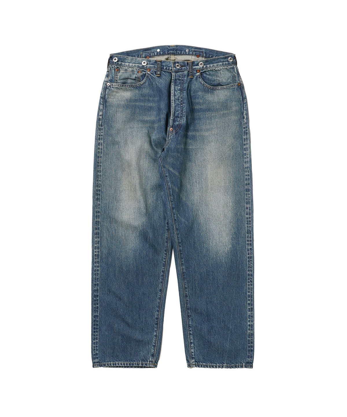 No.22 Washed Wide Denim Pants