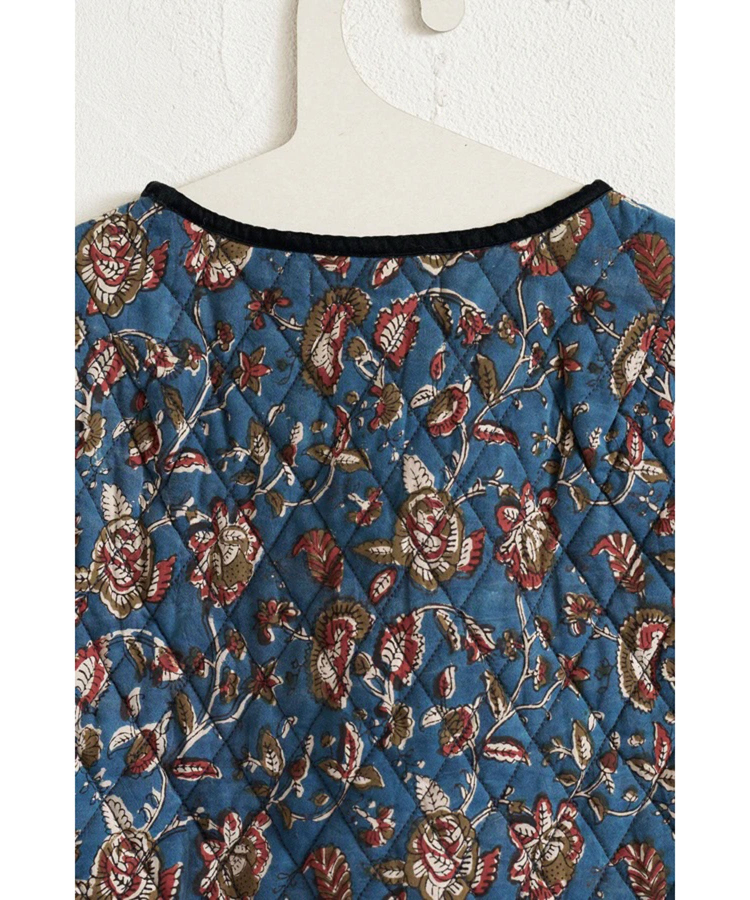 BLOCK PRINT QUILTED VEST