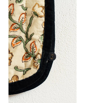 BLOCK PRINT QUILTED VEST