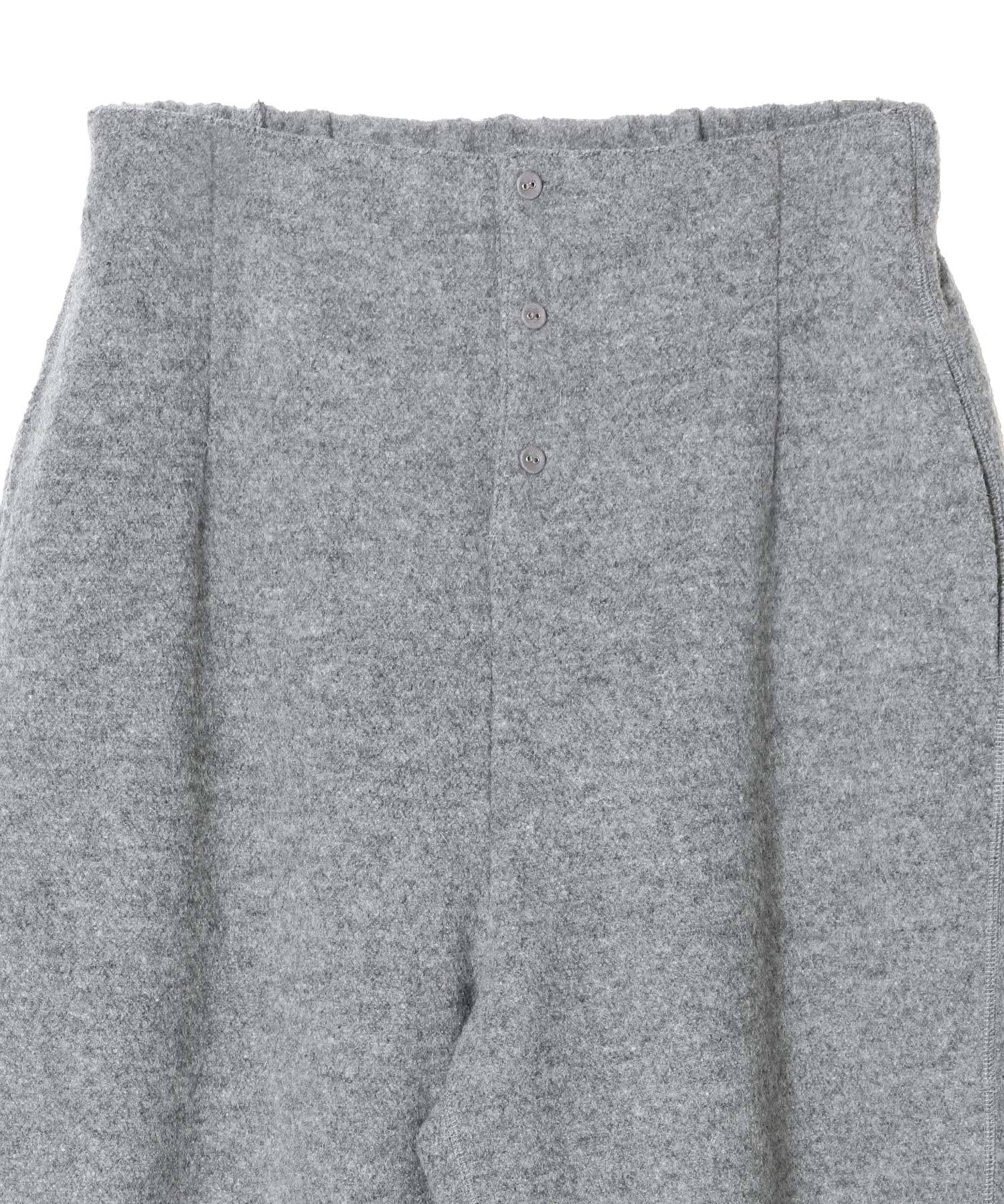 WOOL PILE PANTS