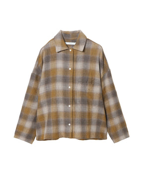 Ombre Check Shirt Top - 008Tp049I20263