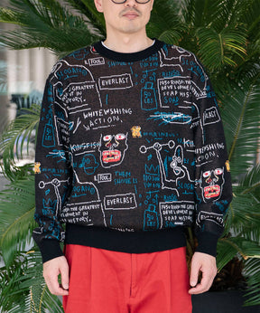 JEAN-MICHEL BASQUIAT / JACQUARD KNIT SWEATER