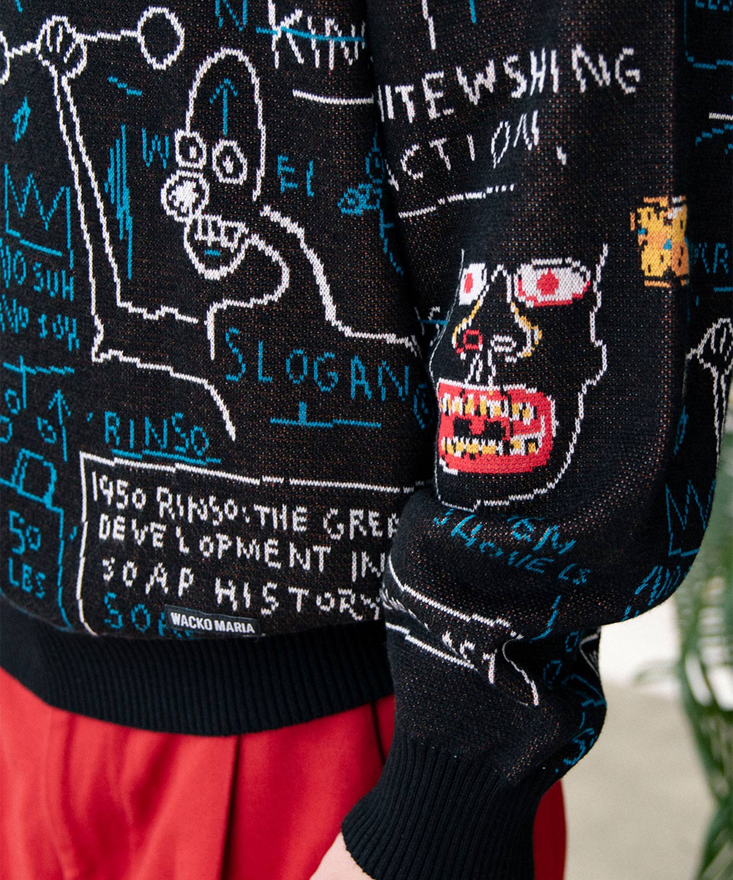 JEAN-MICHEL BASQUIAT / JACQUARD KNIT SWEATER