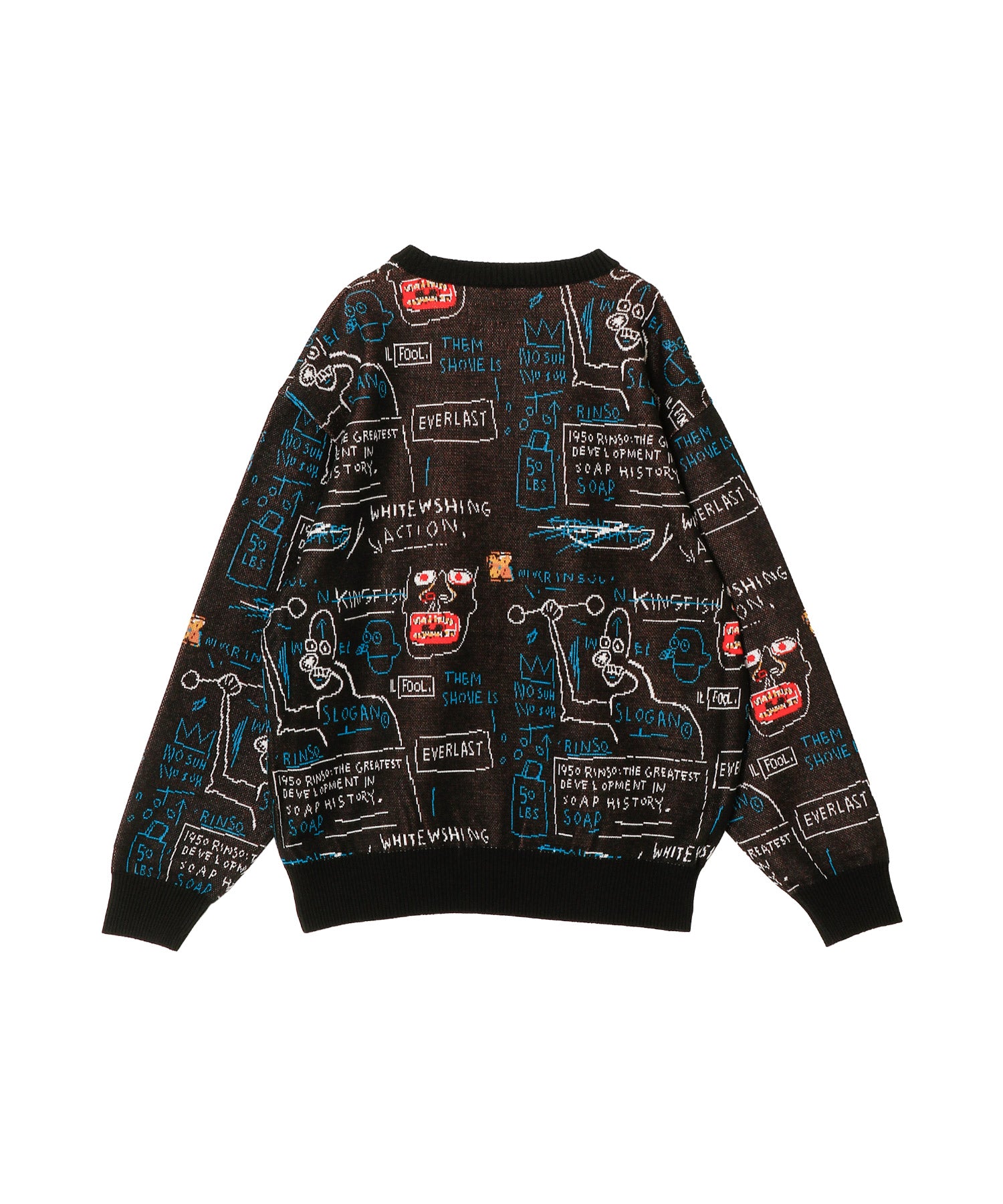JEAN-MICHEL BASQUIAT / JACQUARD KNIT SWEATER - WACKO MARIA