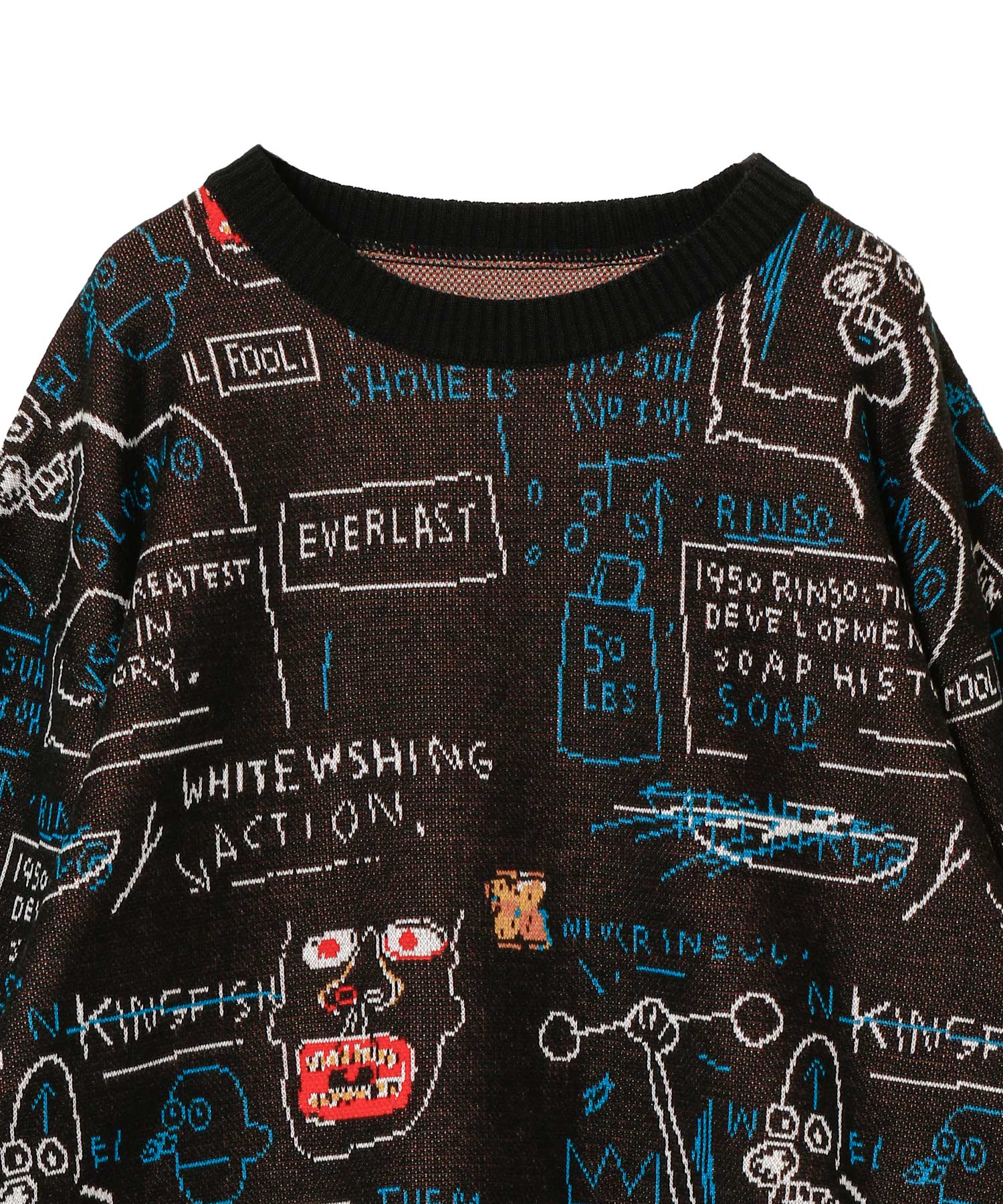JEAN-MICHEL BASQUIAT / JACQUARD KNIT SWEATER