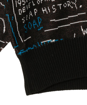 JEAN-MICHEL BASQUIAT / JACQUARD KNIT SWEATER