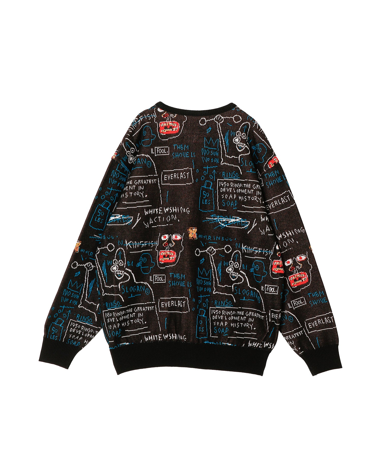 JEAN-MICHEL BASQUIAT / JACQUARD KNIT CARDIGAN