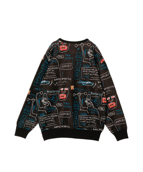 JEAN-MICHEL BASQUIAT / JACQUARD KNIT CARDIGAN